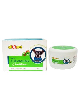 ALL4PETS KIWI CREAM HAIR CONDITIONER FOR PETS TANGLE FREE SHINY COAT-200G